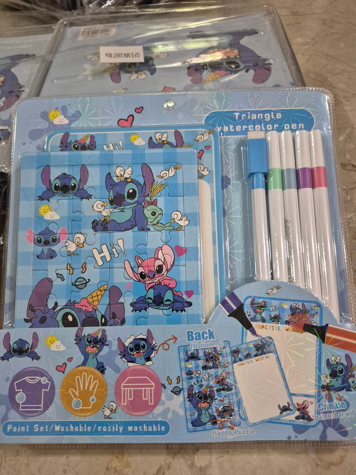 Stitch-Inspired Watercolor Painting Set for Kids