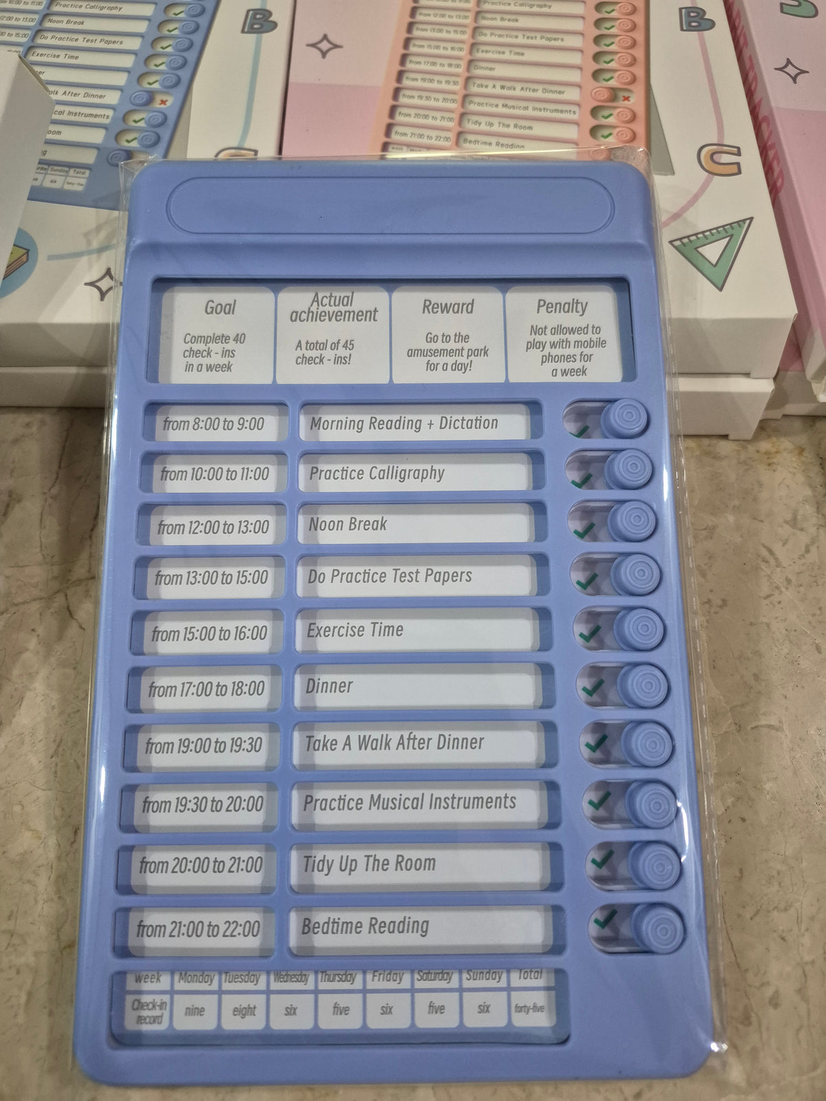 Reusable To-Do List & Daily Habit Tracker Memo Board