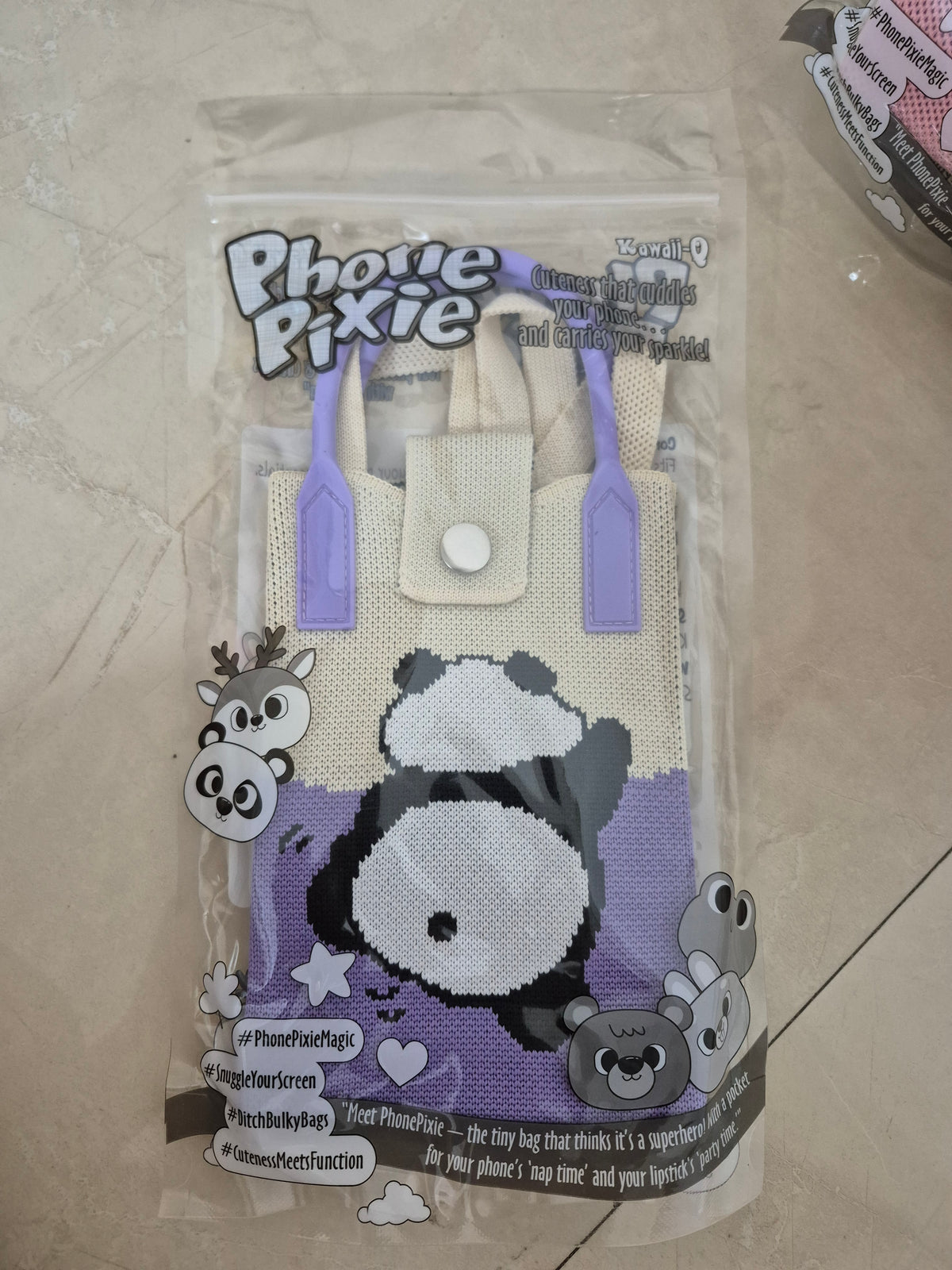 Kawaii Knitted Mini Phone Pouch & Crossbody Bag
