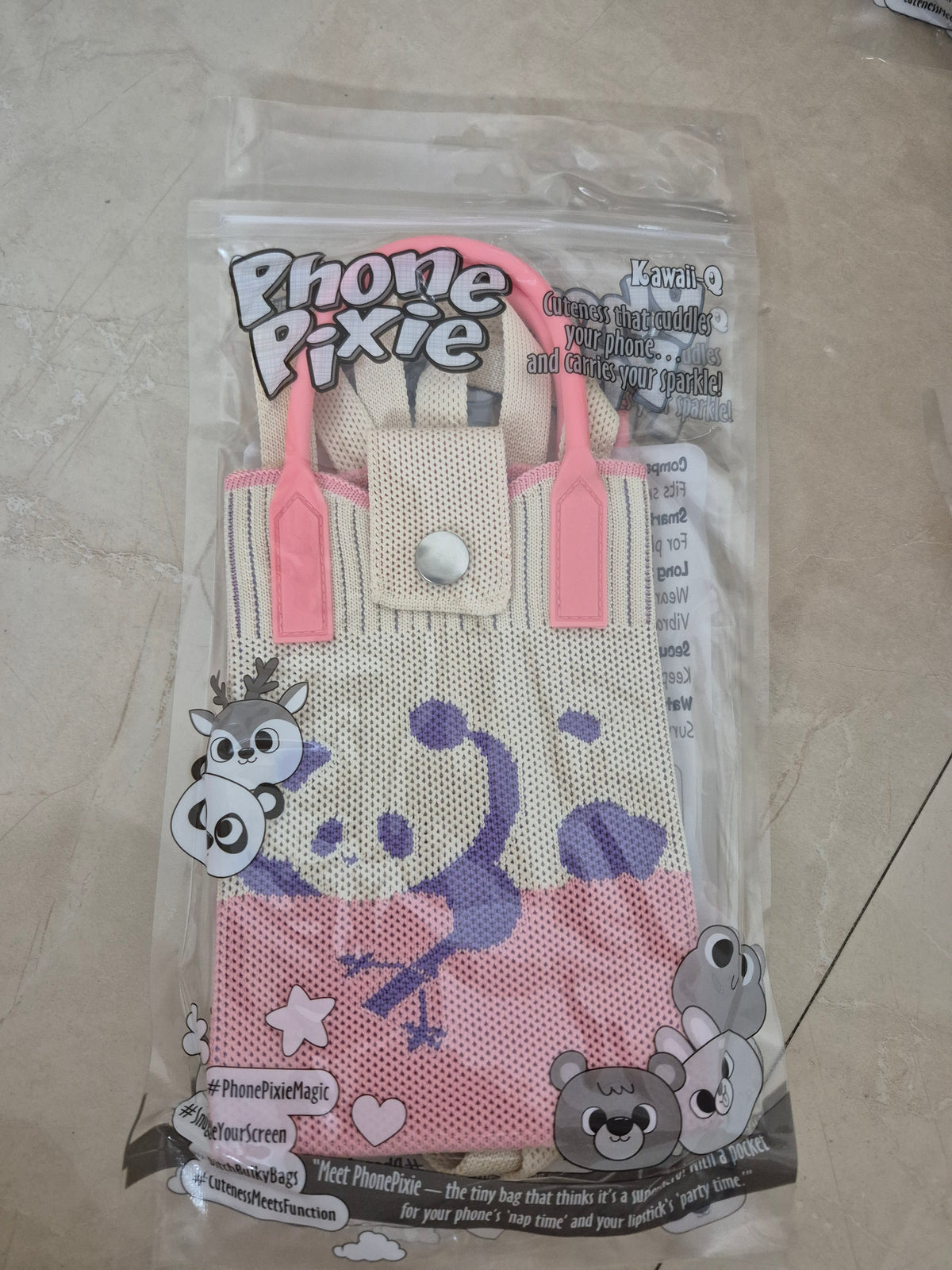 Kawaii Knitted Mini Phone Pouch & Crossbody Bag