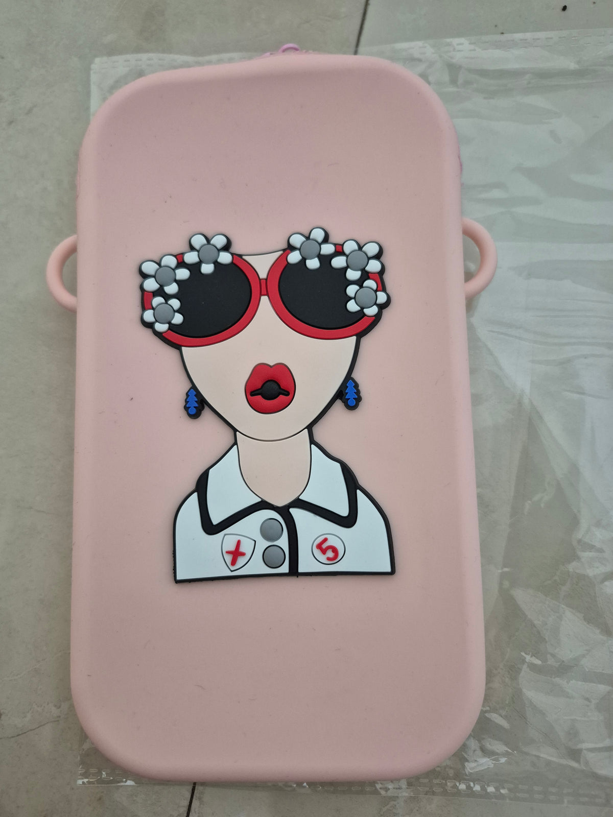 Stylish Silicone Character Crossbody Phone Pouch & Mini Bag