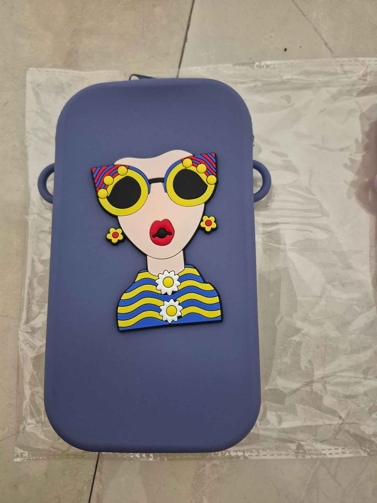 Stylish Silicone Character Crossbody Phone Pouch & Mini Bag