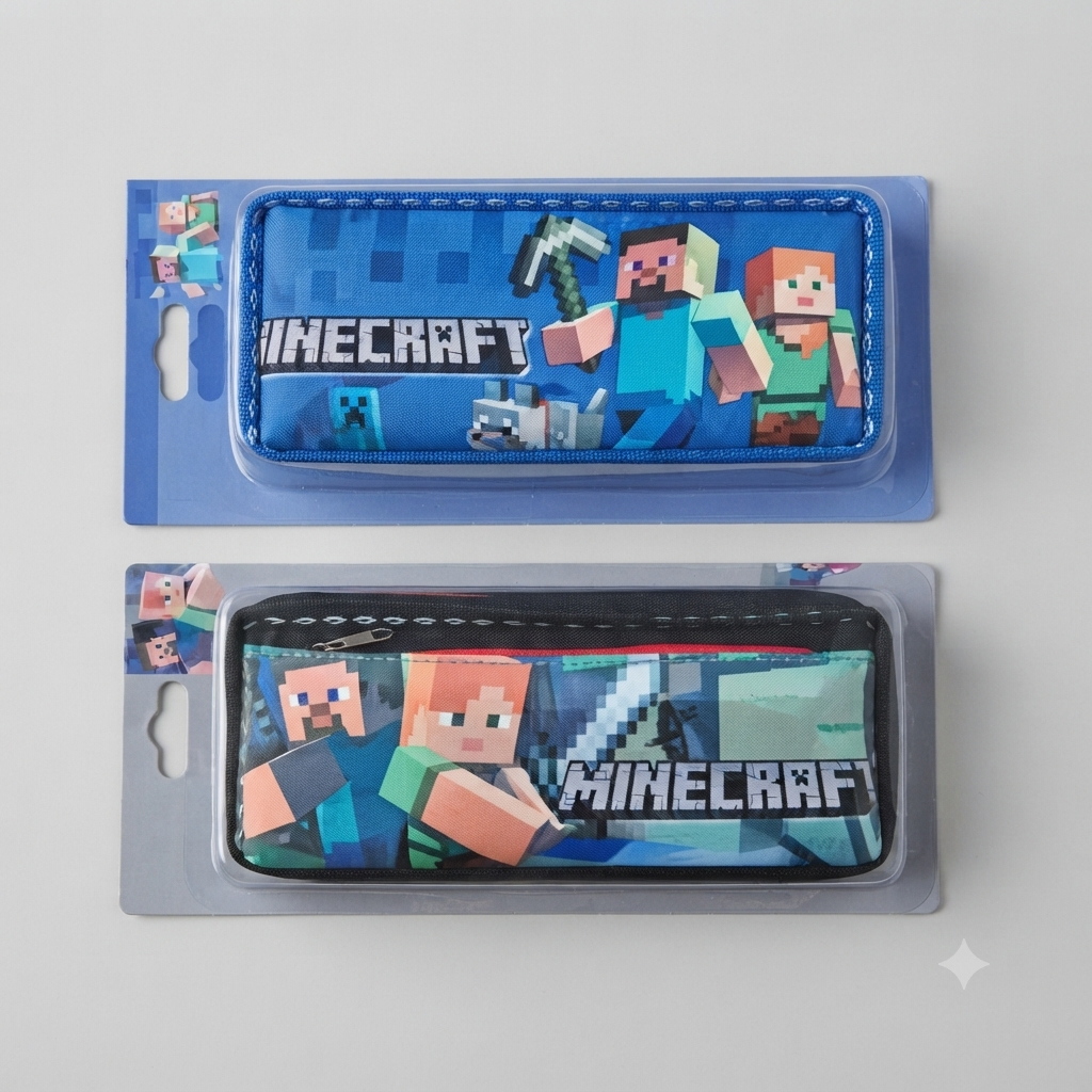 Minecraft Theme Pencil Case - Gamer Edition