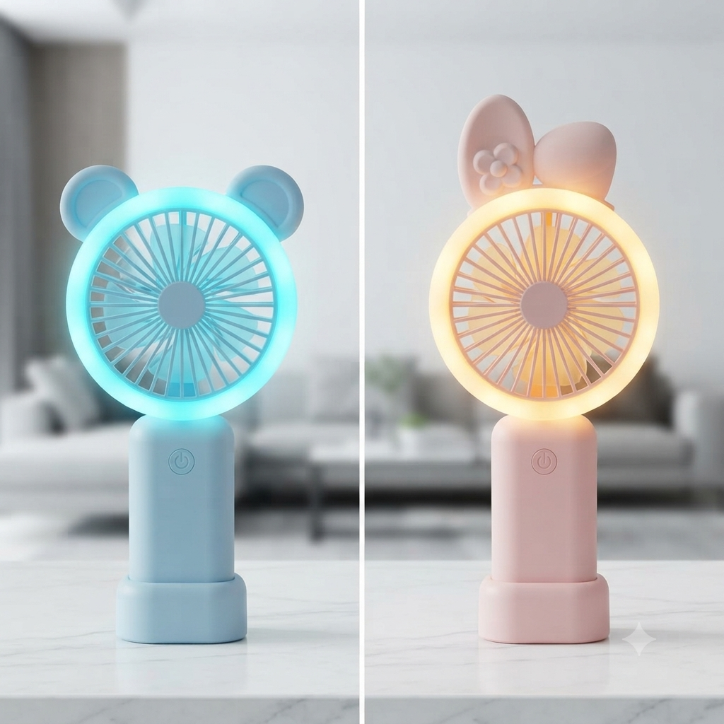 LED Mini Handheld Fan