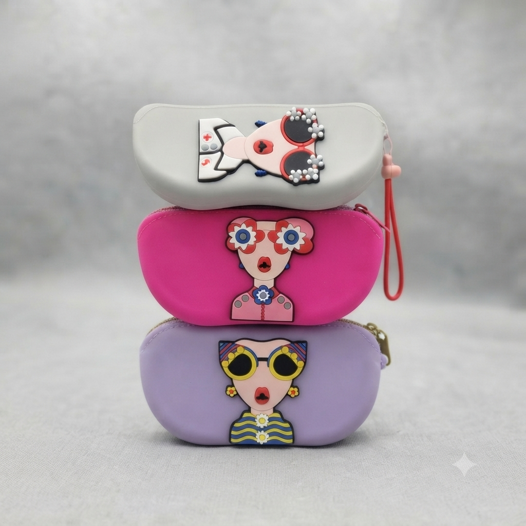 3D Silicone Sunglasses Cover / Multipurpose Storage Pouch