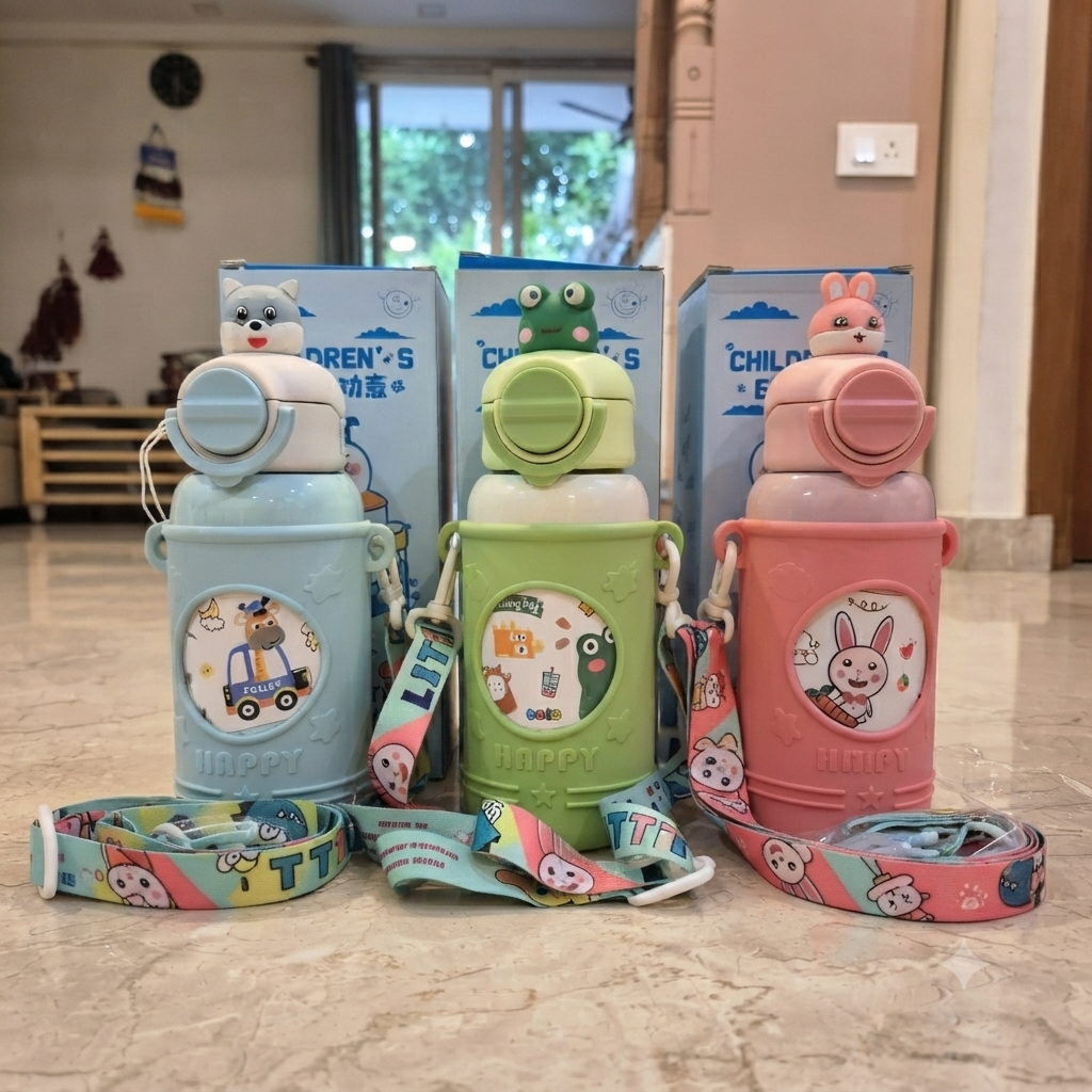 Kids Police Pup Animal Water Bottle