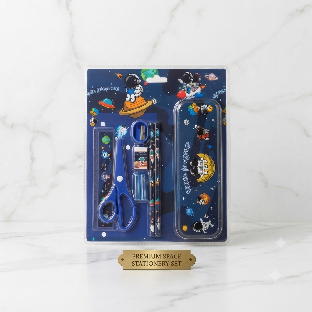 Premium Space Program Stationery & School Supply Gift Set