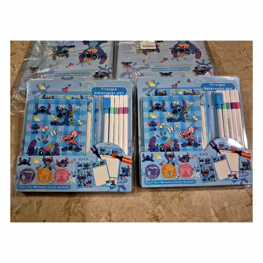 Stitch-Inspired Watercolor Painting Set for Kids